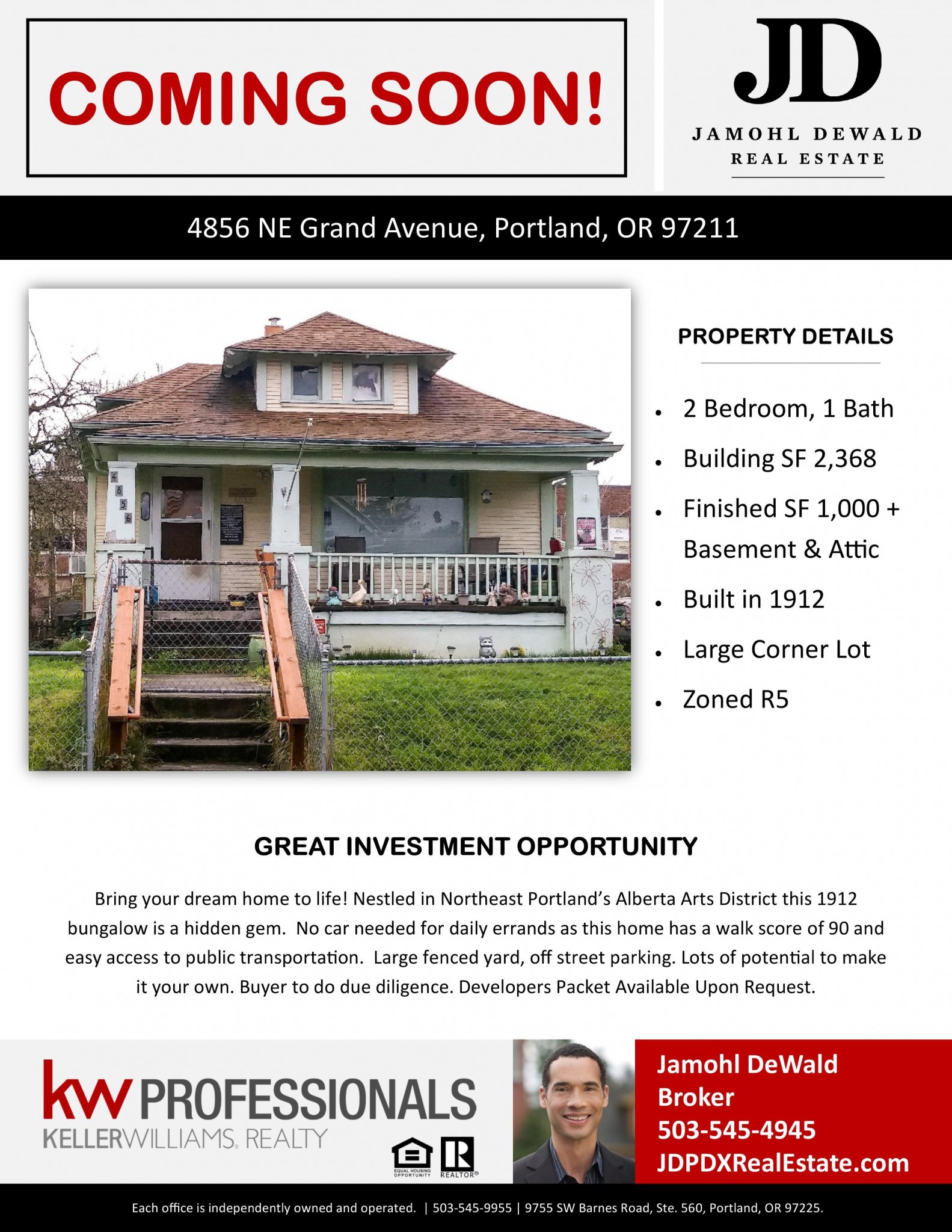 Coming Soon 4856 NE Grand Ave Alberta Arts District