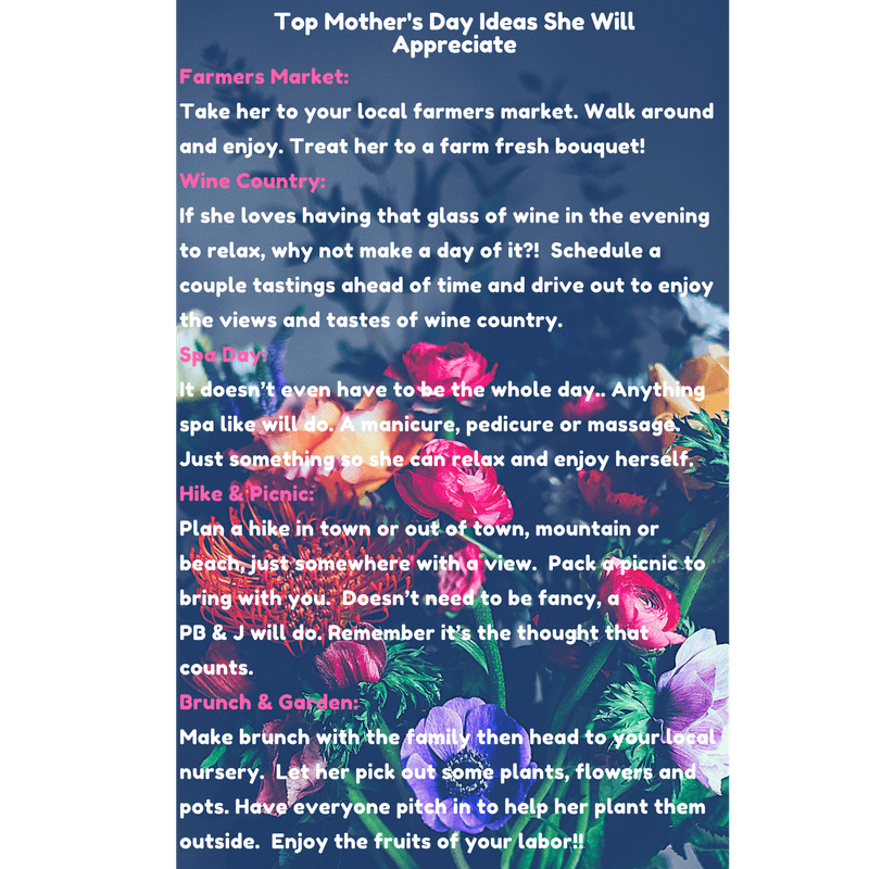 5 Mother’s Day Ideas