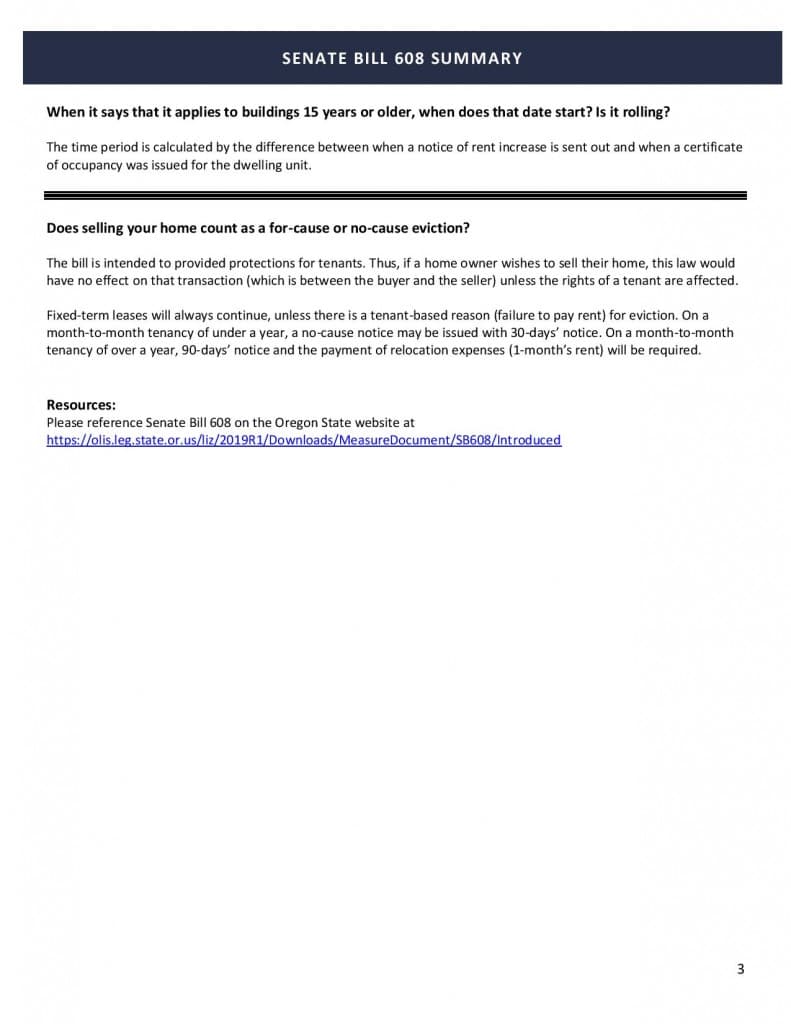 Oregon Rent Control
