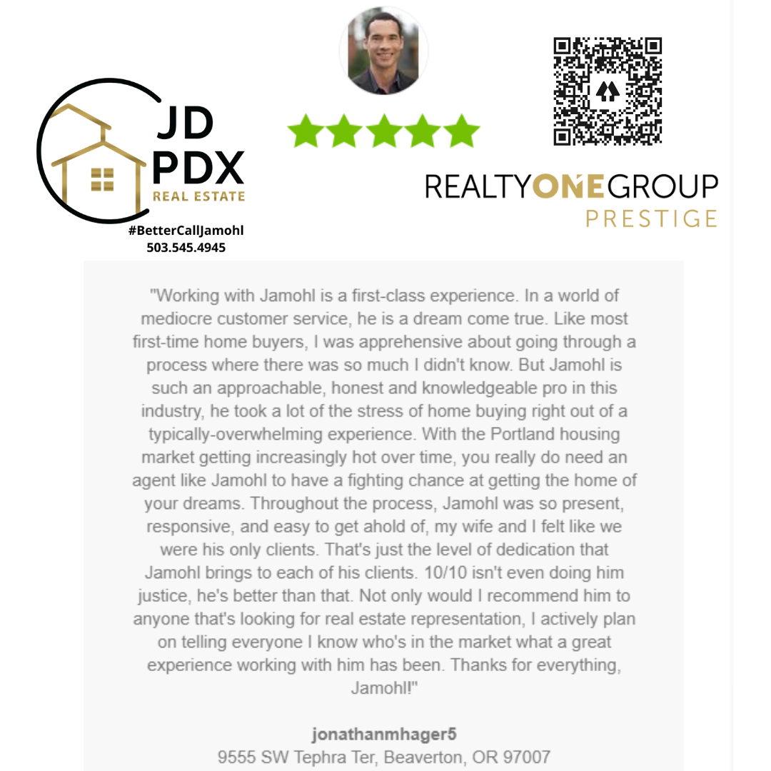 Testimonials JD PDX Real Estate