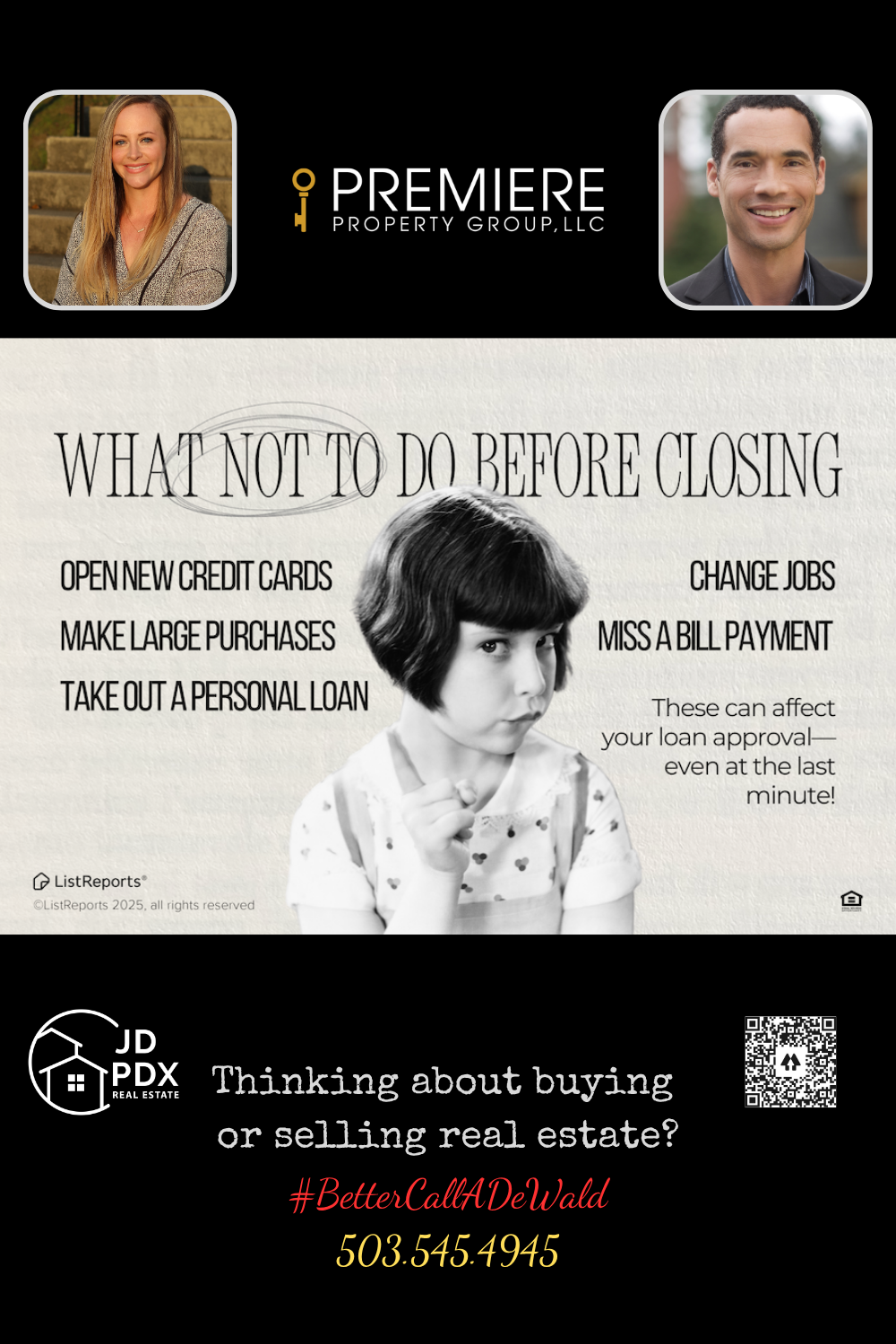 What Not To Do Before Closing