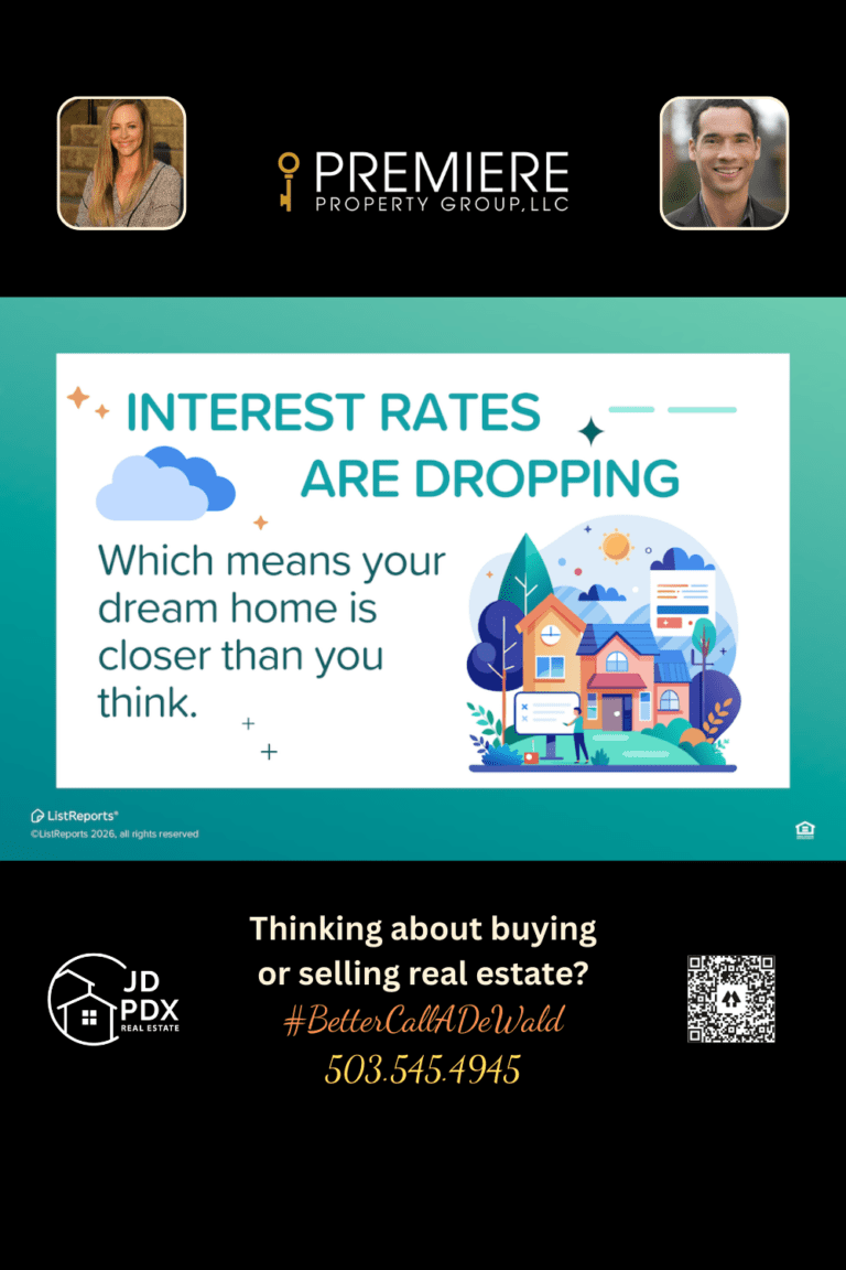Smiling couple reviewing finances at a kitchen table with a model home and savings jar, representing mortgage savings and smart homeownership decisions.