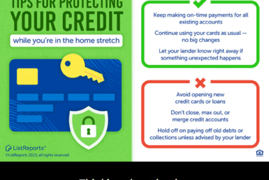 Graphic showing credit protection tips for Portland OR home buyers during the final steps before closing, including do’s and don’ts to keep financing on track.