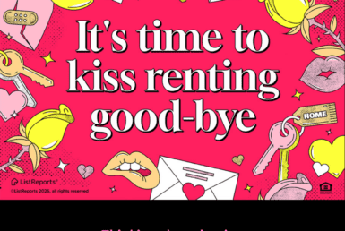 What If Your Rent Payment Built Equity Instead. Bright Valentine-style real estate graphic with hearts, keys, lips, and playful icons encouraging renters to move on to homeownership, with JD PDX Real Estate branding.